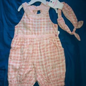 Tommy Bahama summer romper and headband NWT